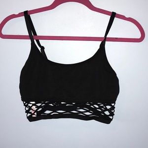 Pink Victoria Secret sports bra